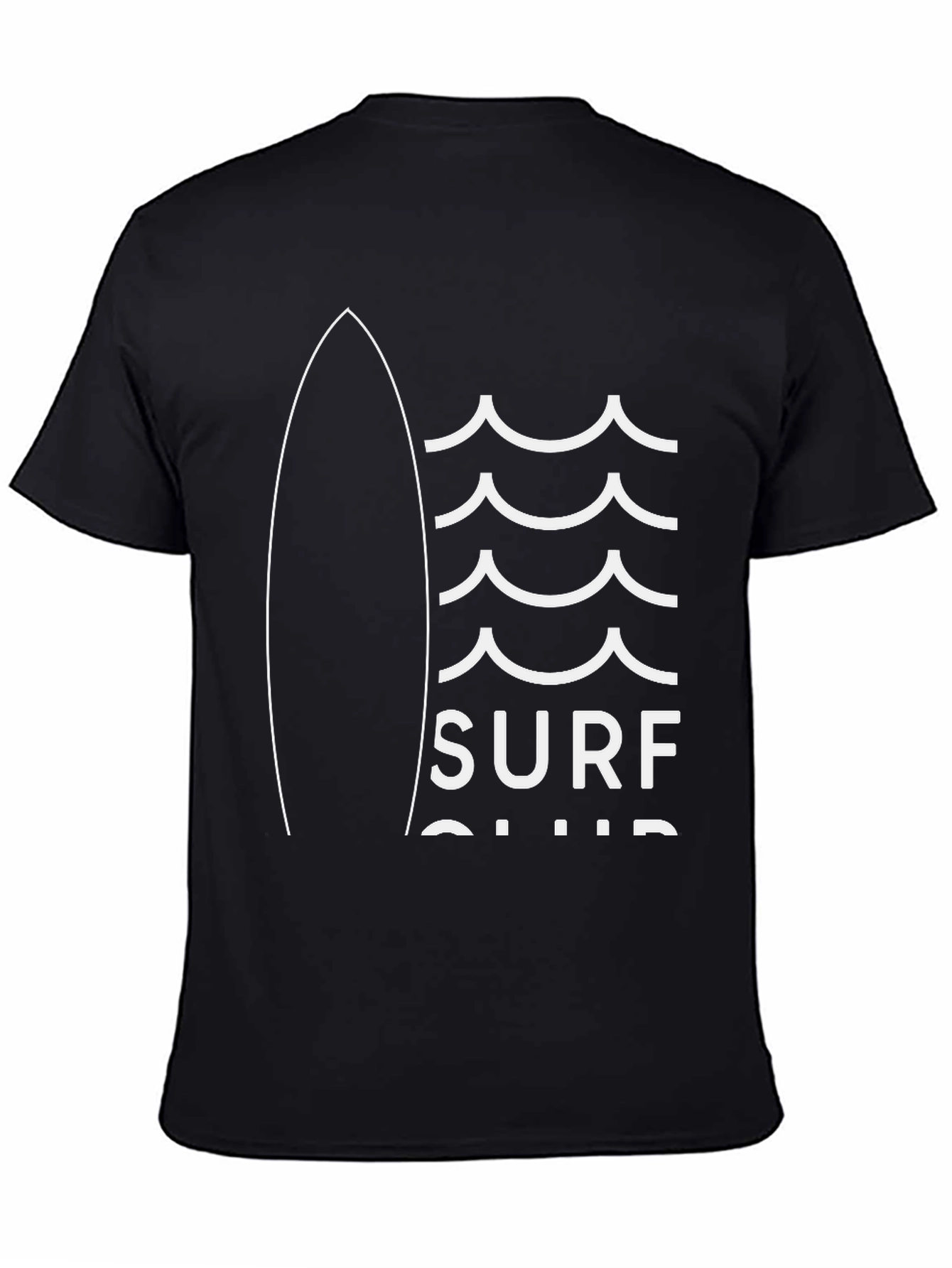 Surf Club Graphic T-Shirt | Cool Black Tee