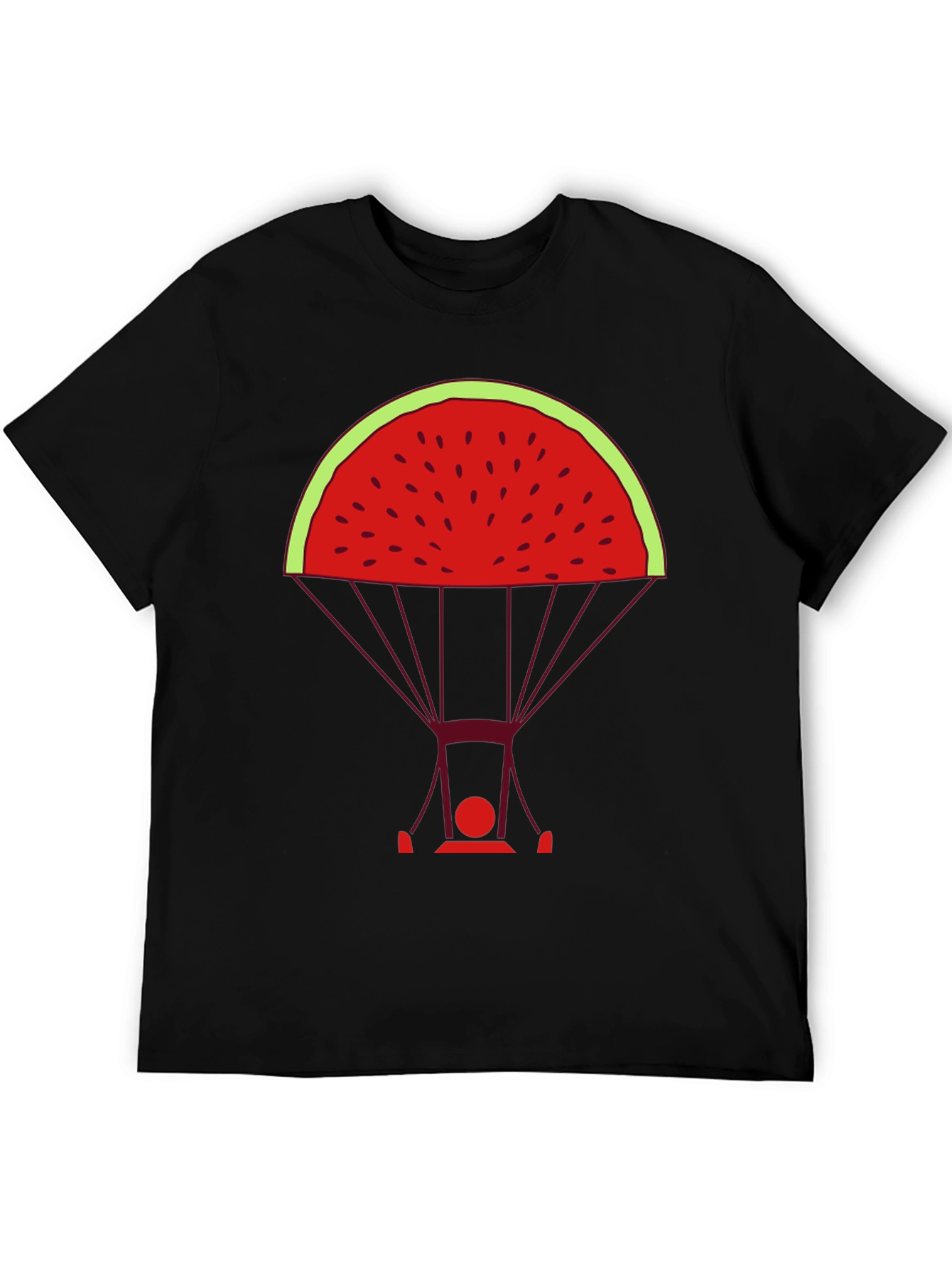 Watermelon Parachute Graphic Tee - Unique & Stylish