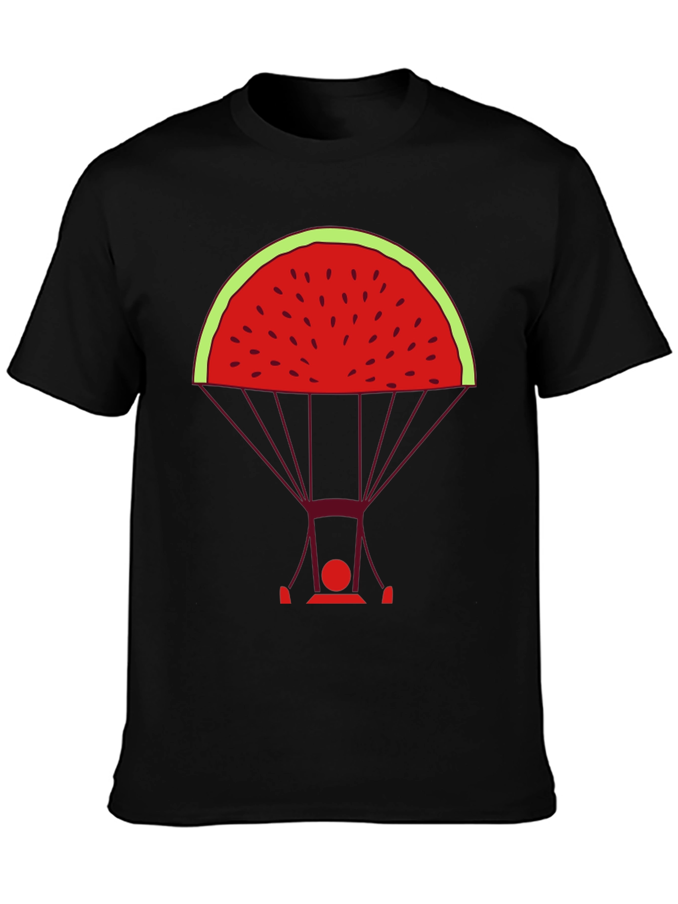 Watermelon Parachute Graphic Tee - Unique & Stylish