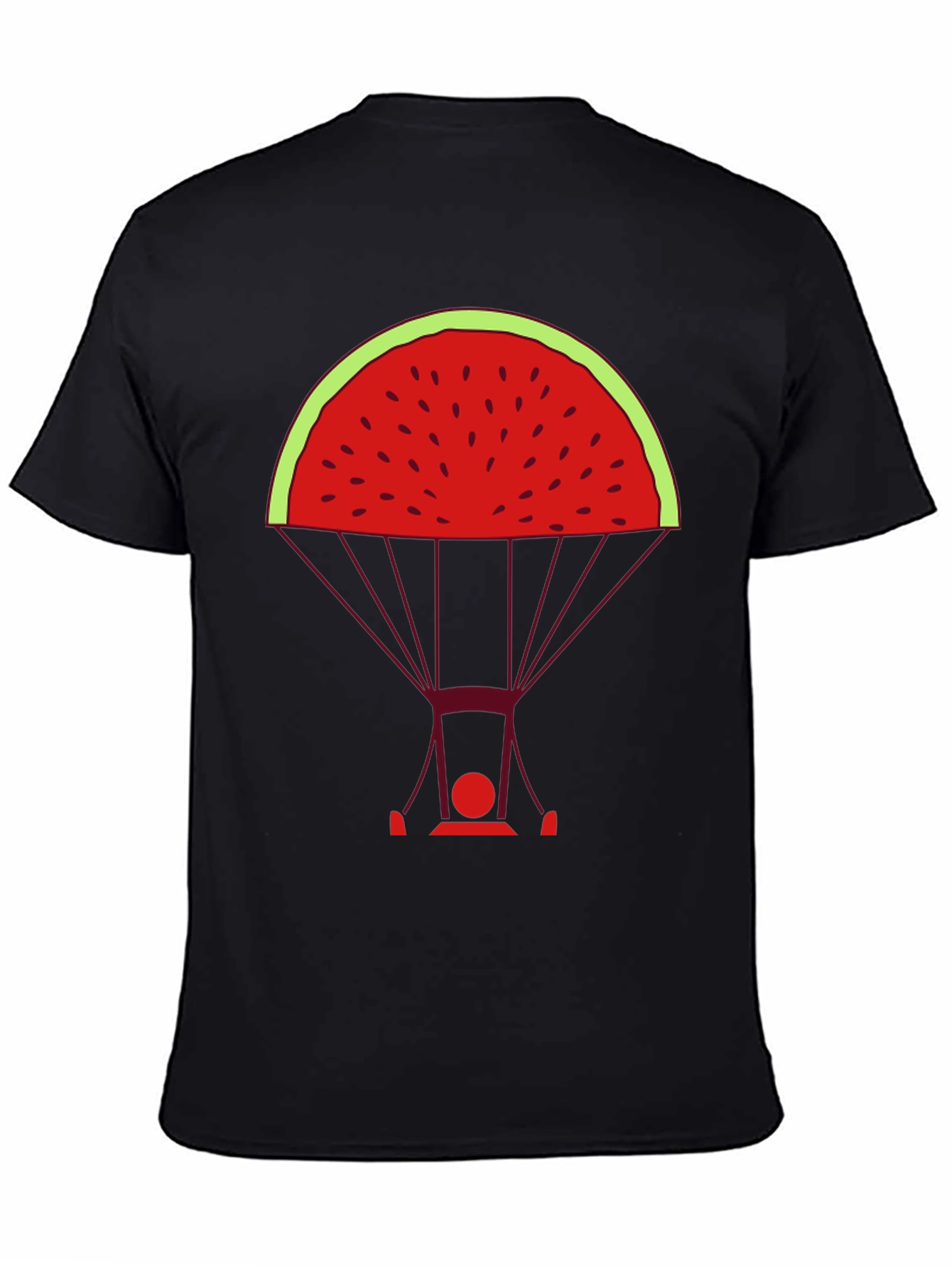 Watermelon Parachute Graphic Tee - Unique & Stylish