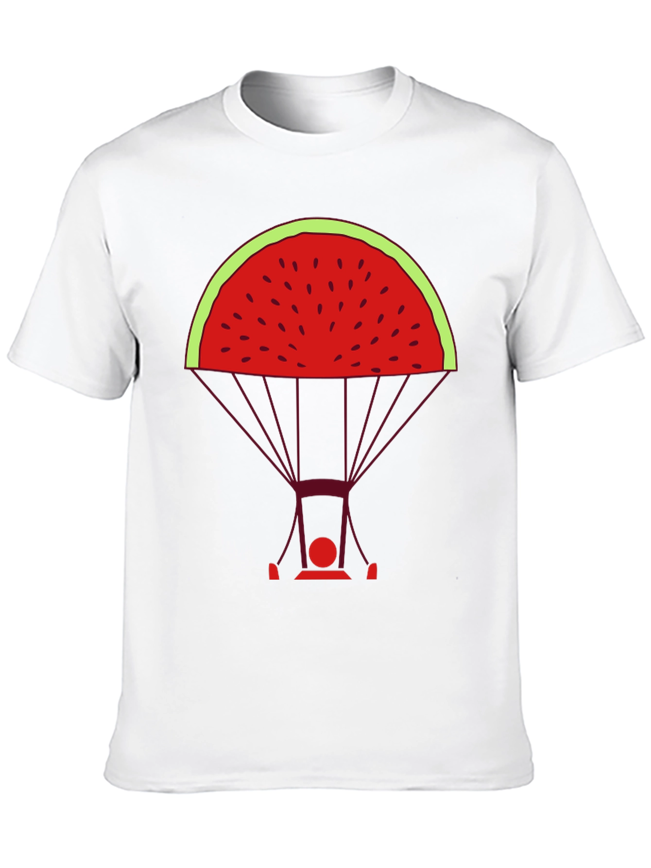 Watermelon Parachute Graphic Tee - Unique & Stylish