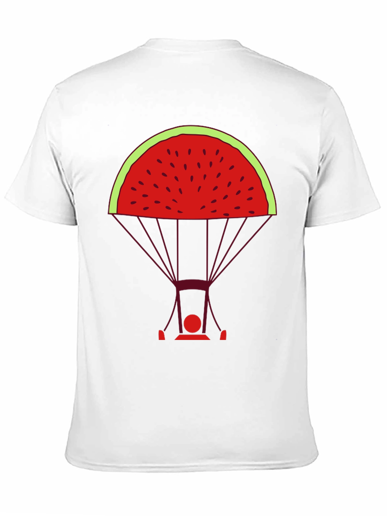 Watermelon Parachute Graphic Tee - Unique & Stylish