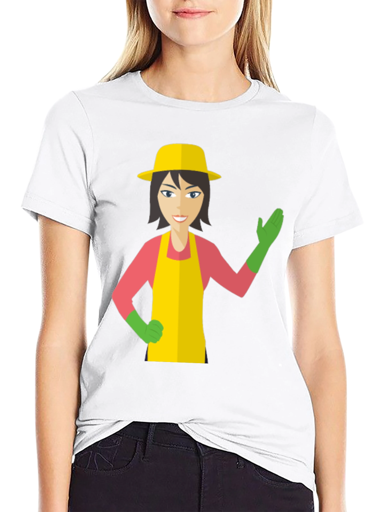 Gardener Graphic Tee - Unique Cartoon Design