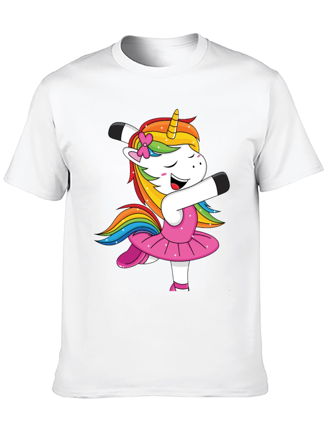 Dancing Unicorn T-Shirt - Rainbow Mane