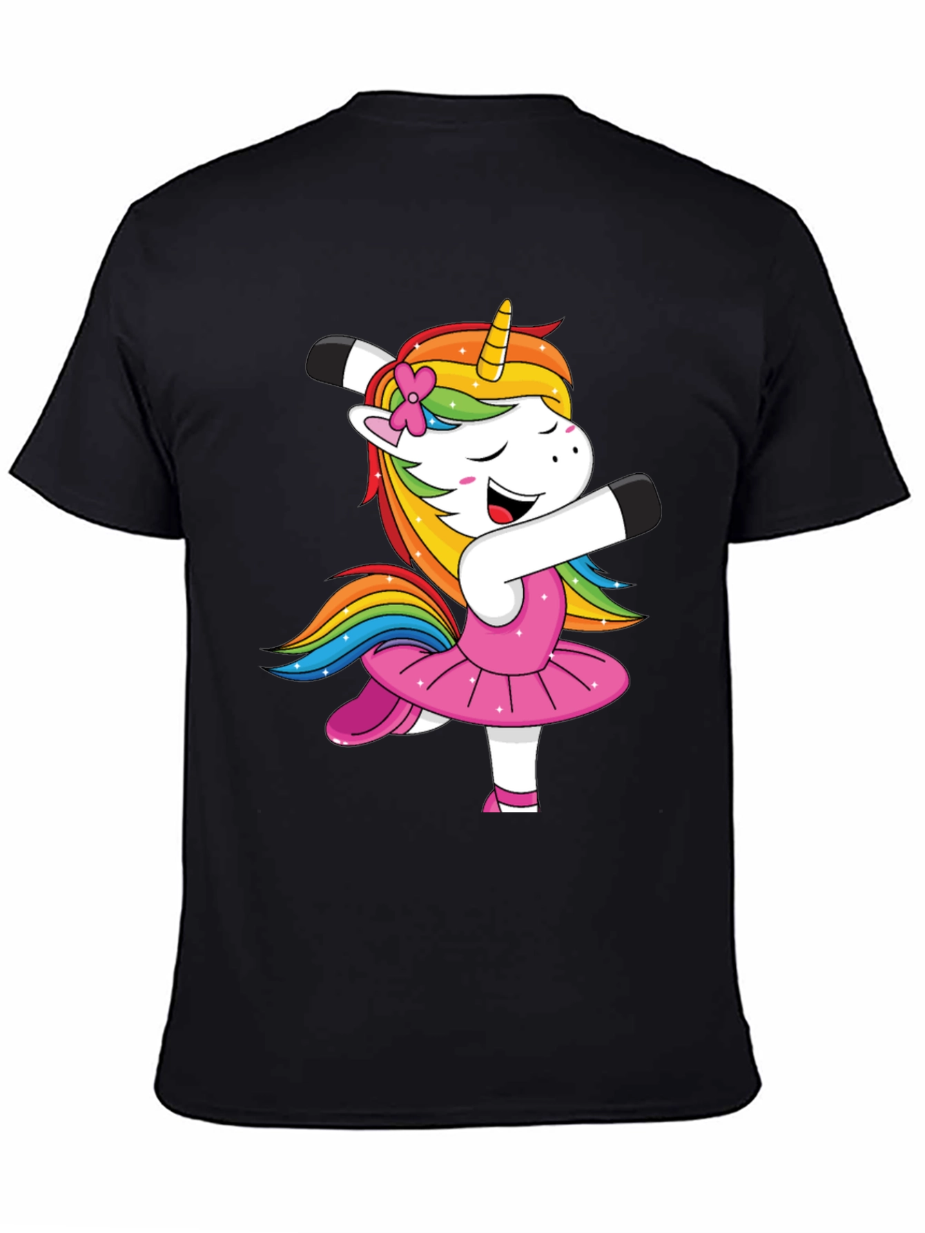 Dancing Unicorn T-Shirt - Rainbow Mane