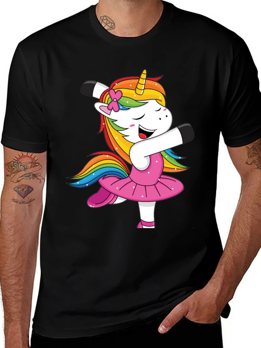 Dancing Unicorn T-Shirt - Rainbow Mane