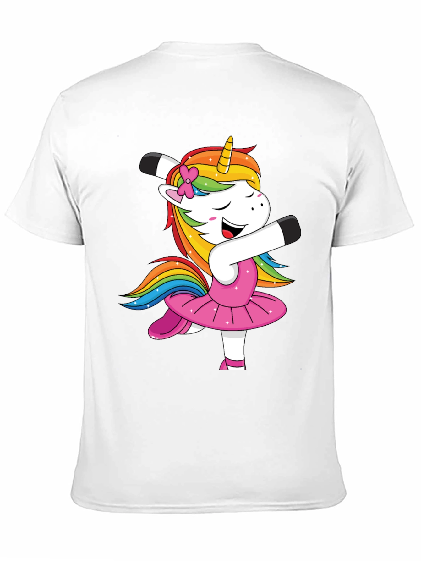 Dancing Unicorn T-Shirt - Rainbow Mane