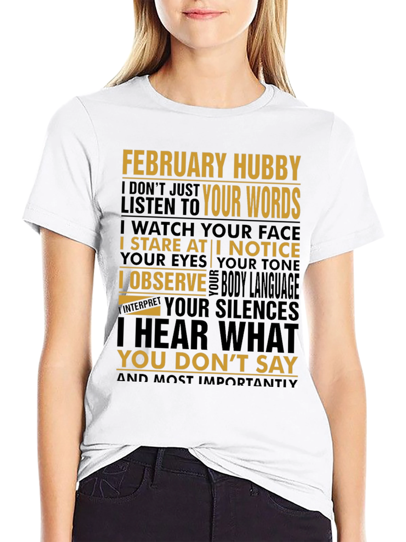 February Hubby Graphic T-Shirt
