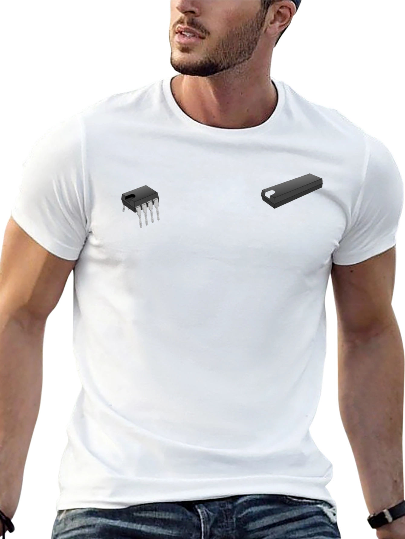 Tech Circuit T-Shirt - Modern Geek Style