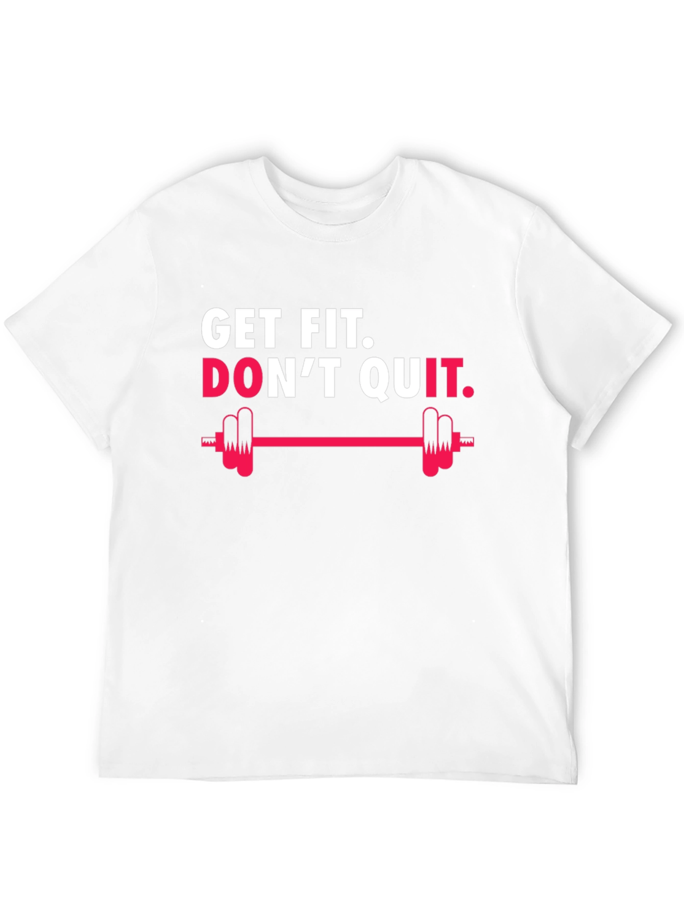 Get Fit Dont Quit Black Graphic Tee