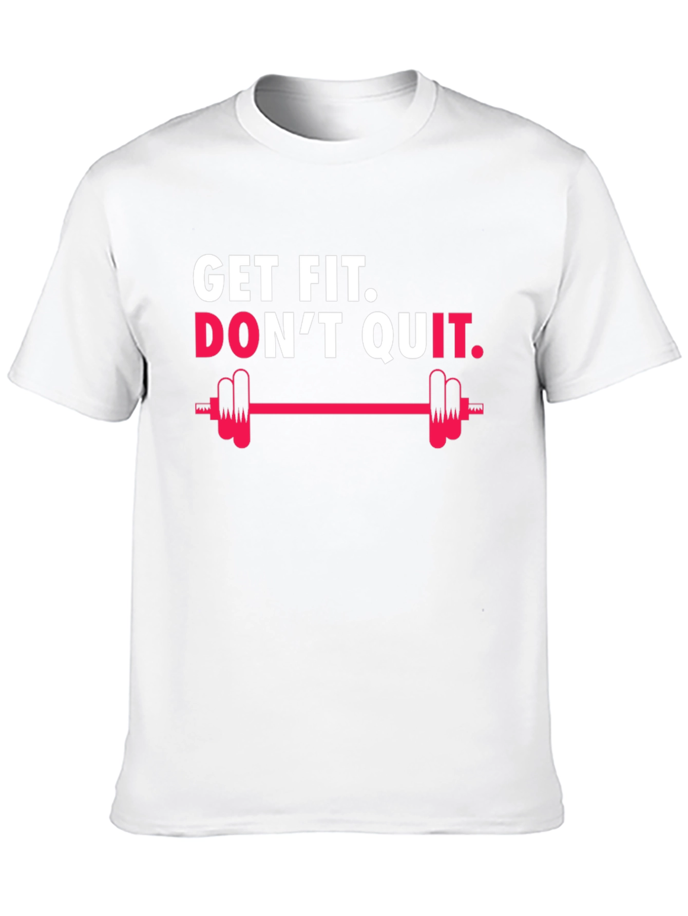 Get Fit Dont Quit Black Graphic Tee