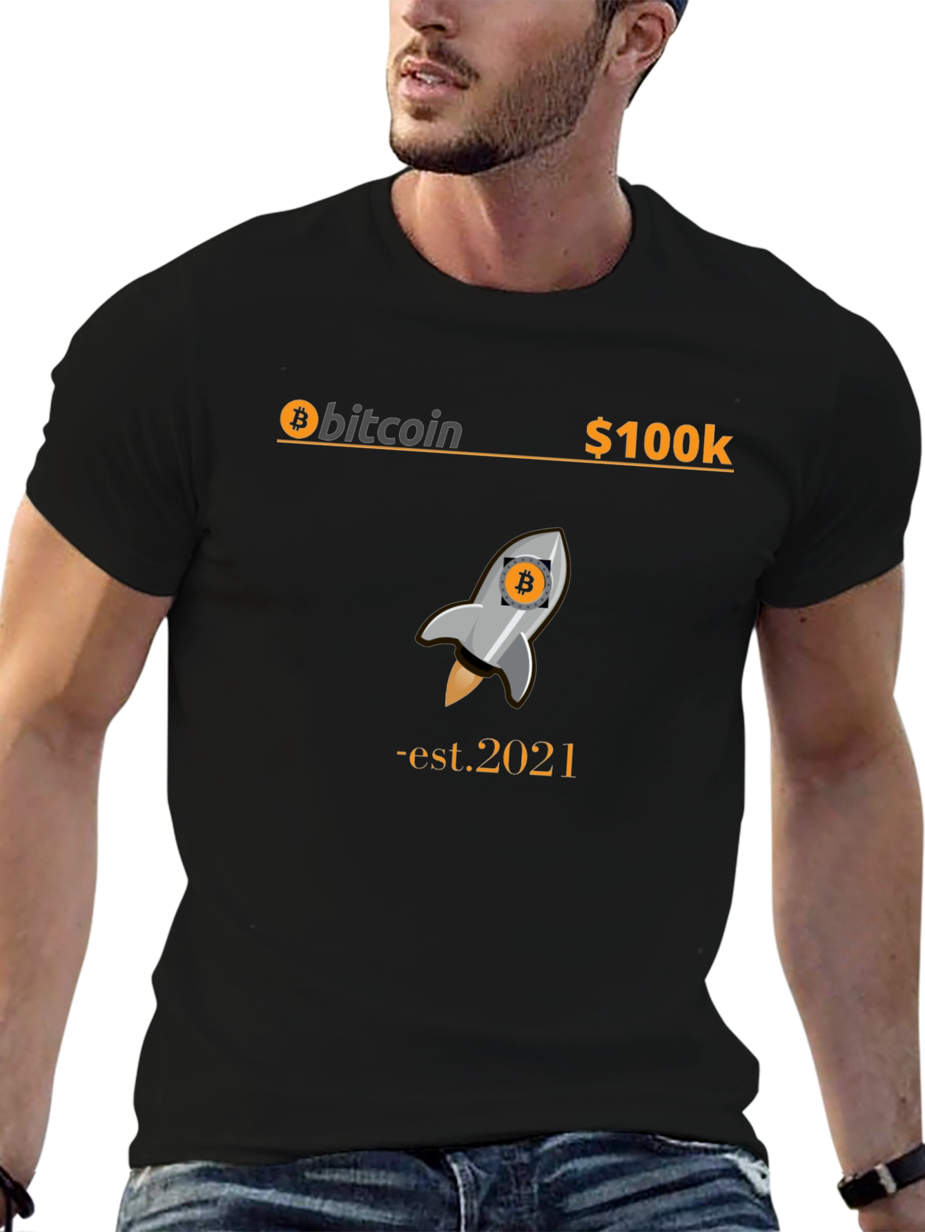 Bitcoin Rocket T-Shirt - Est. 2021