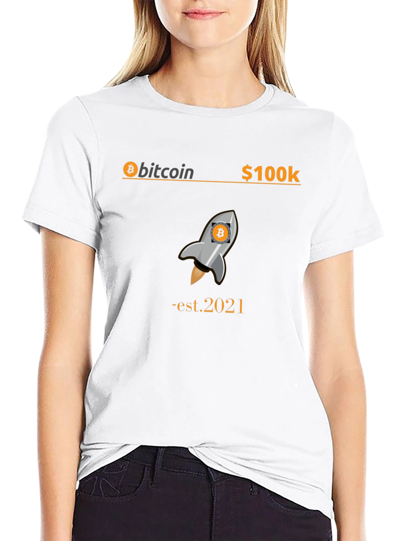 Bitcoin Rocket T-Shirt - Est. 2021