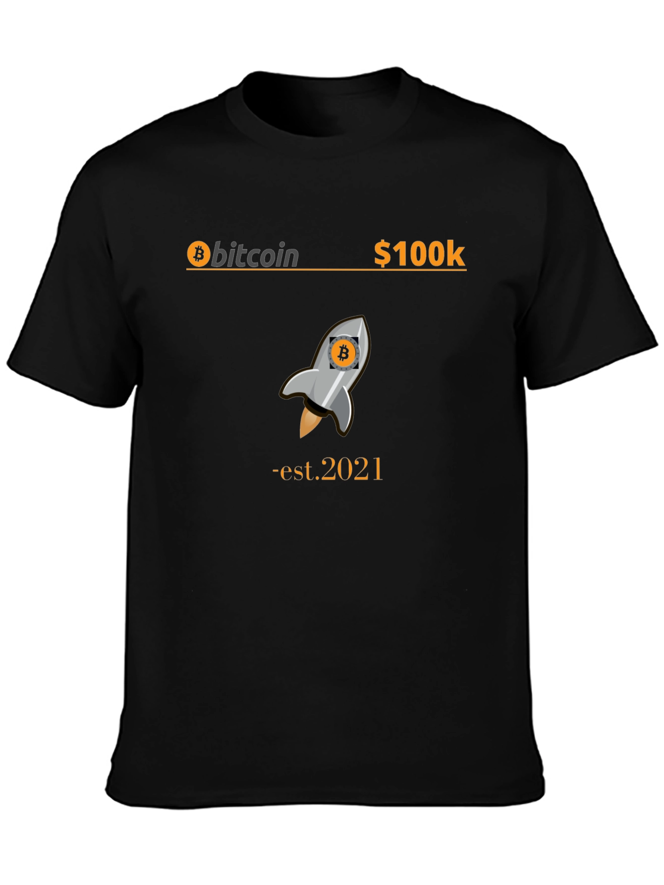 Bitcoin Rocket T-Shirt - Est. 2021