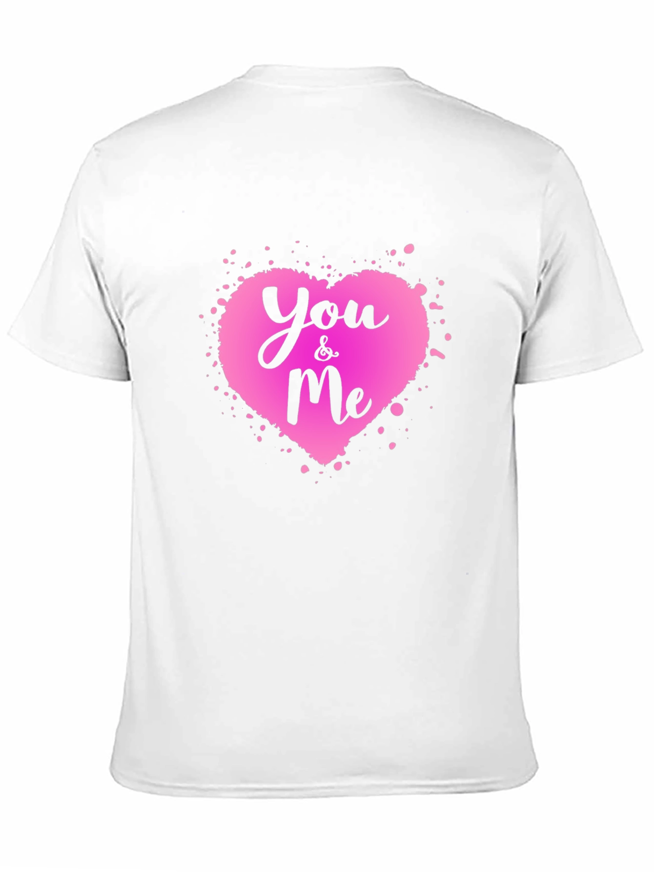 You & Me Heart Graphic Tee - Black