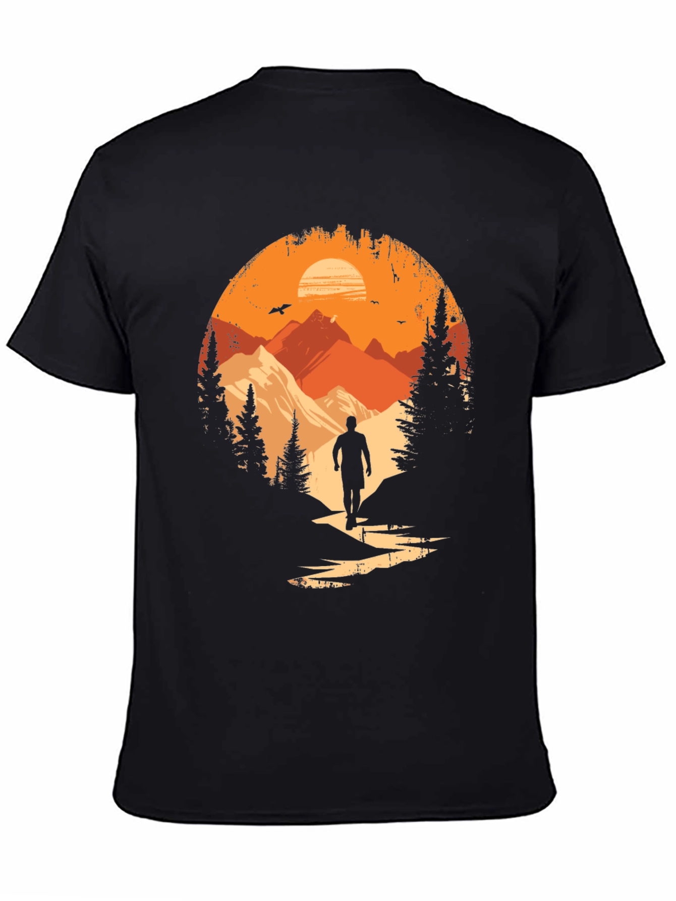Nature Explorer Black Graphic Tee