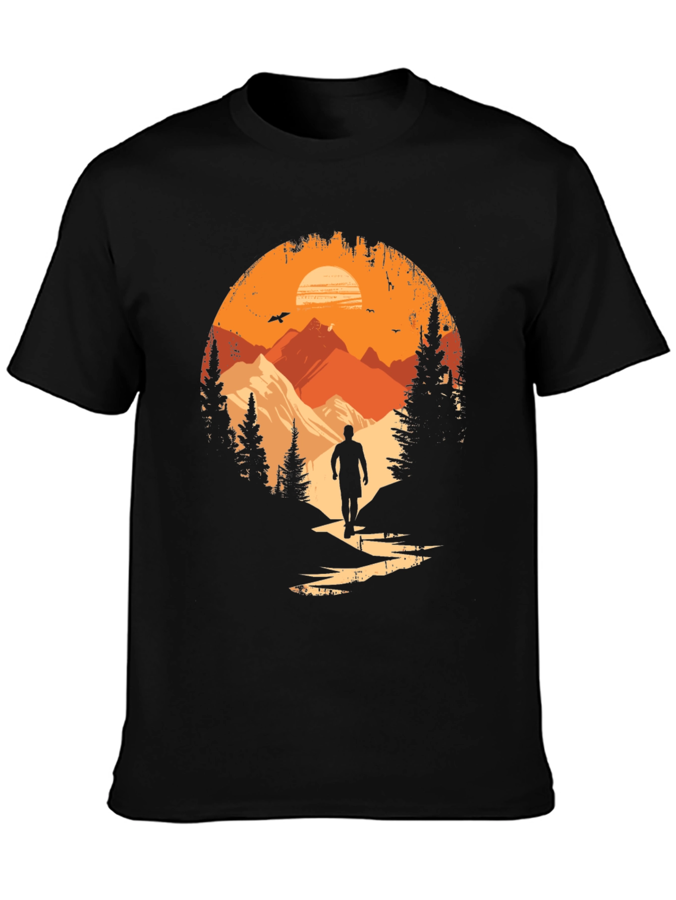 Nature Explorer Black Graphic Tee