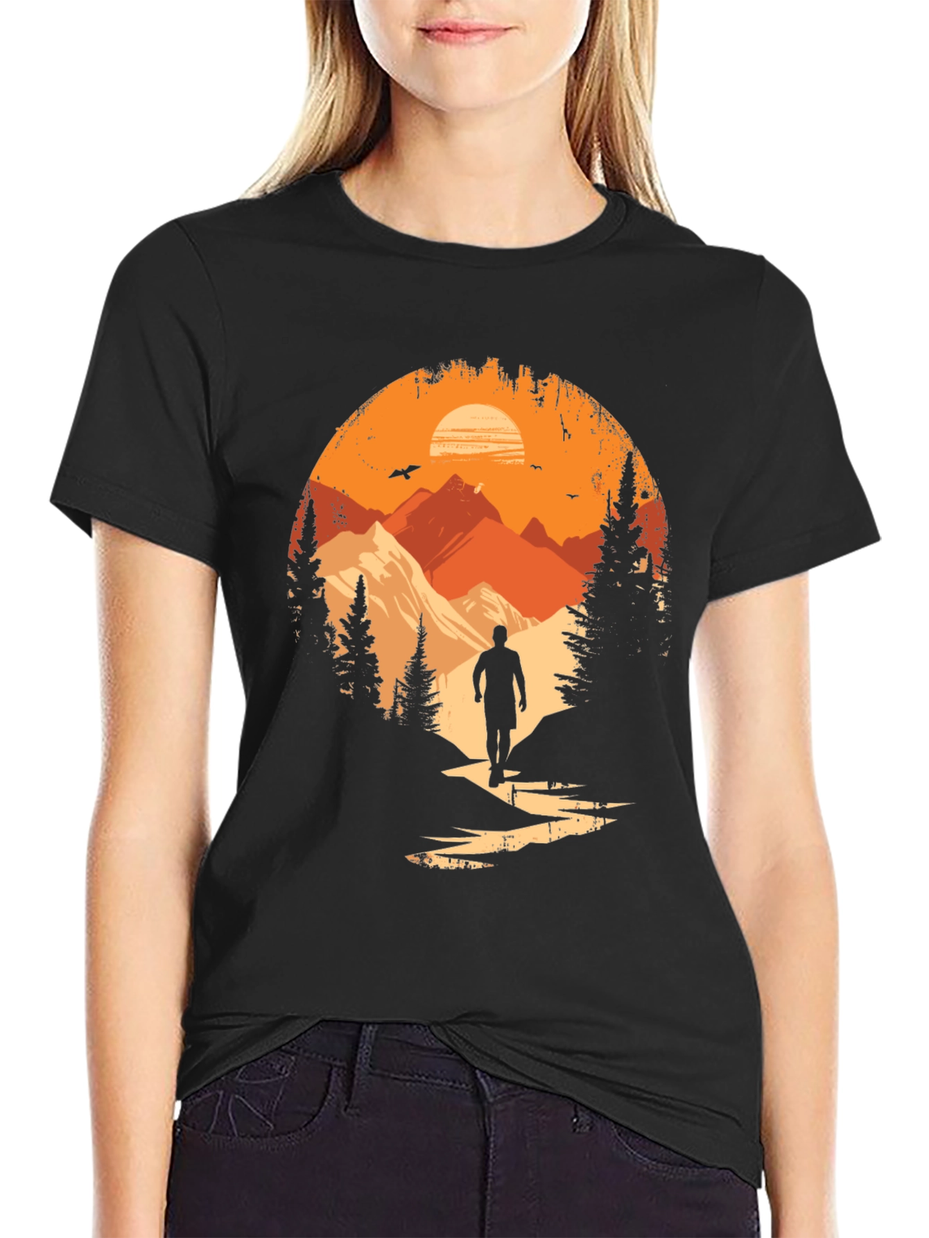 Nature Explorer Black Graphic Tee