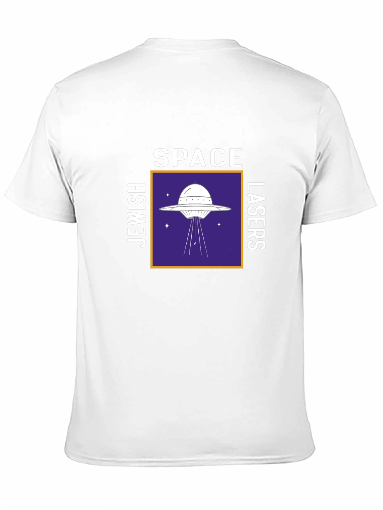 Space Jewish Lasers UFO Graphic Tee Shirt