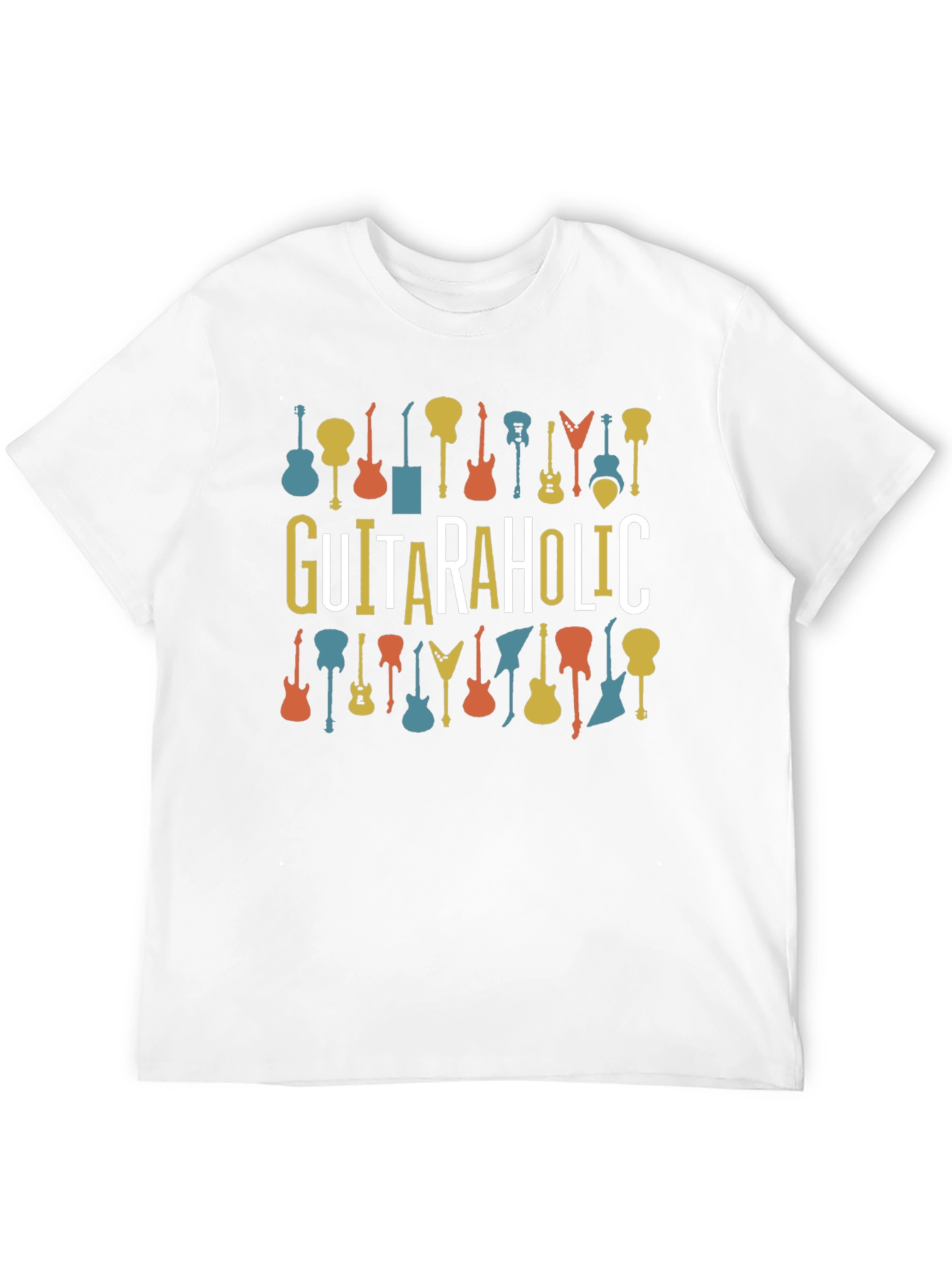 Guitaraholic Graphic Tee - Music Lovers T-Shirt