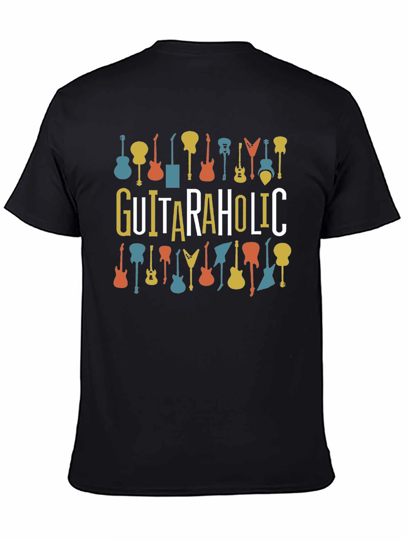 Guitaraholic Graphic Tee - Music Lovers T-Shirt