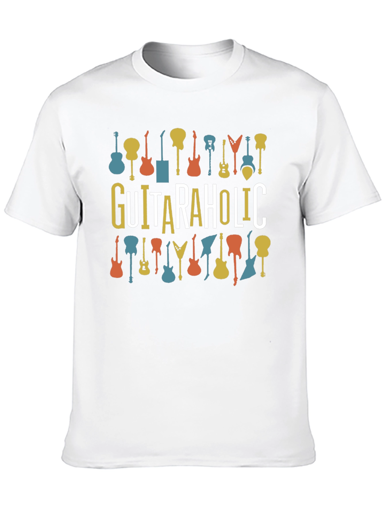 Guitaraholic Graphic Tee - Music Lovers T-Shirt
