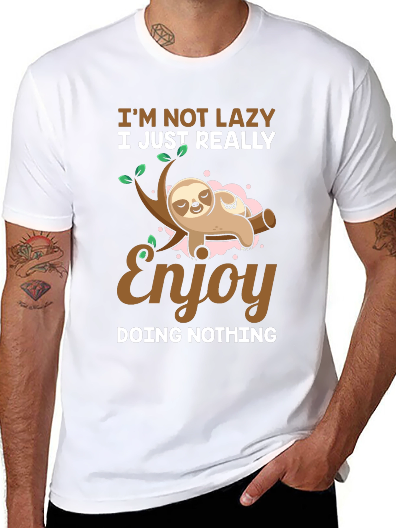 Funny Sloth T-Shirt - Im Not Lazy