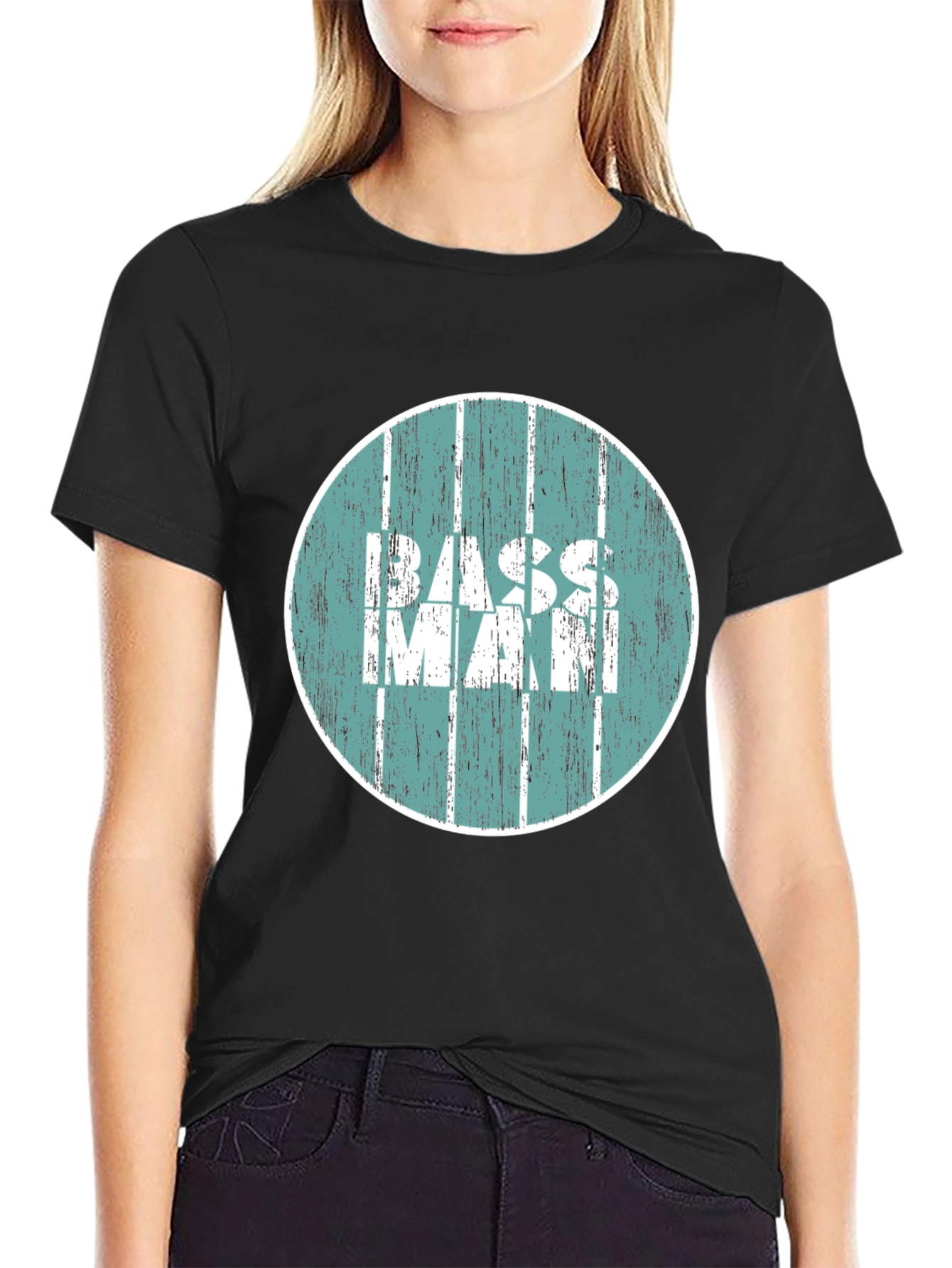 Bass Man Graphic Tee - Retro Style