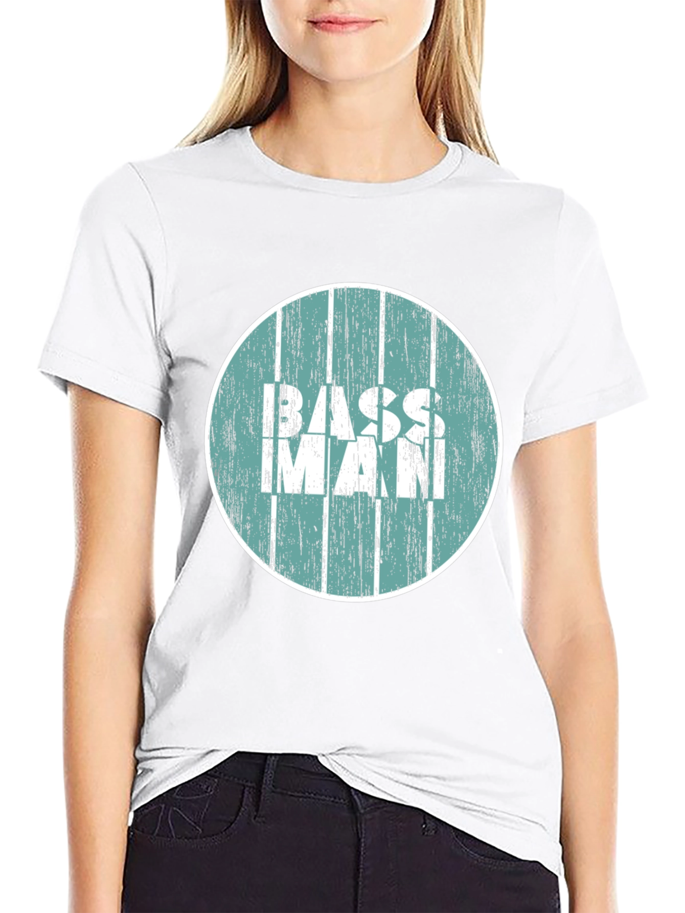 Bass Man Graphic Tee - Retro Style