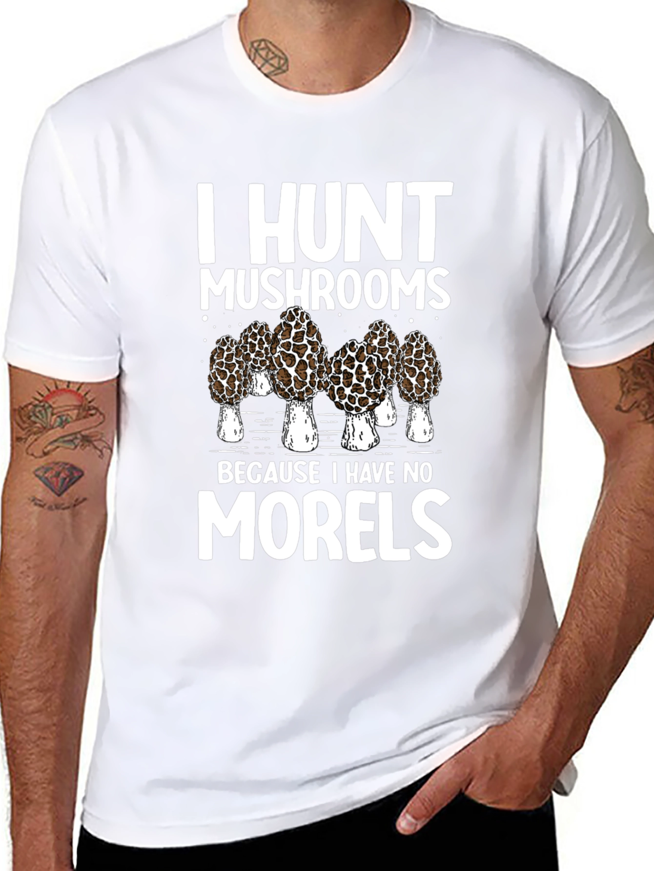 I Hunt Mushrooms T-Shirt: Morel Hunter Tee