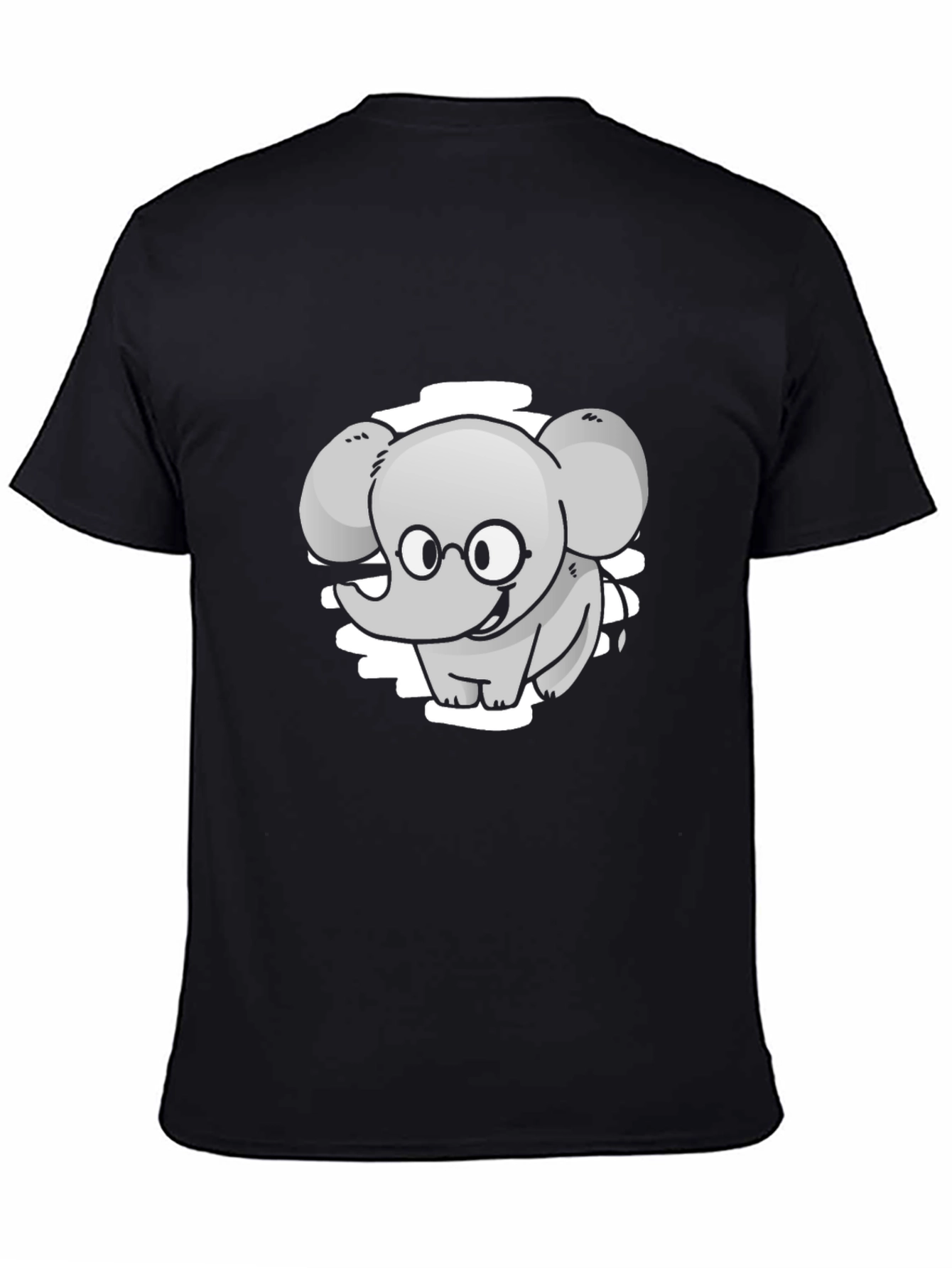 Cute Elephant Cartoon Graphic Tee