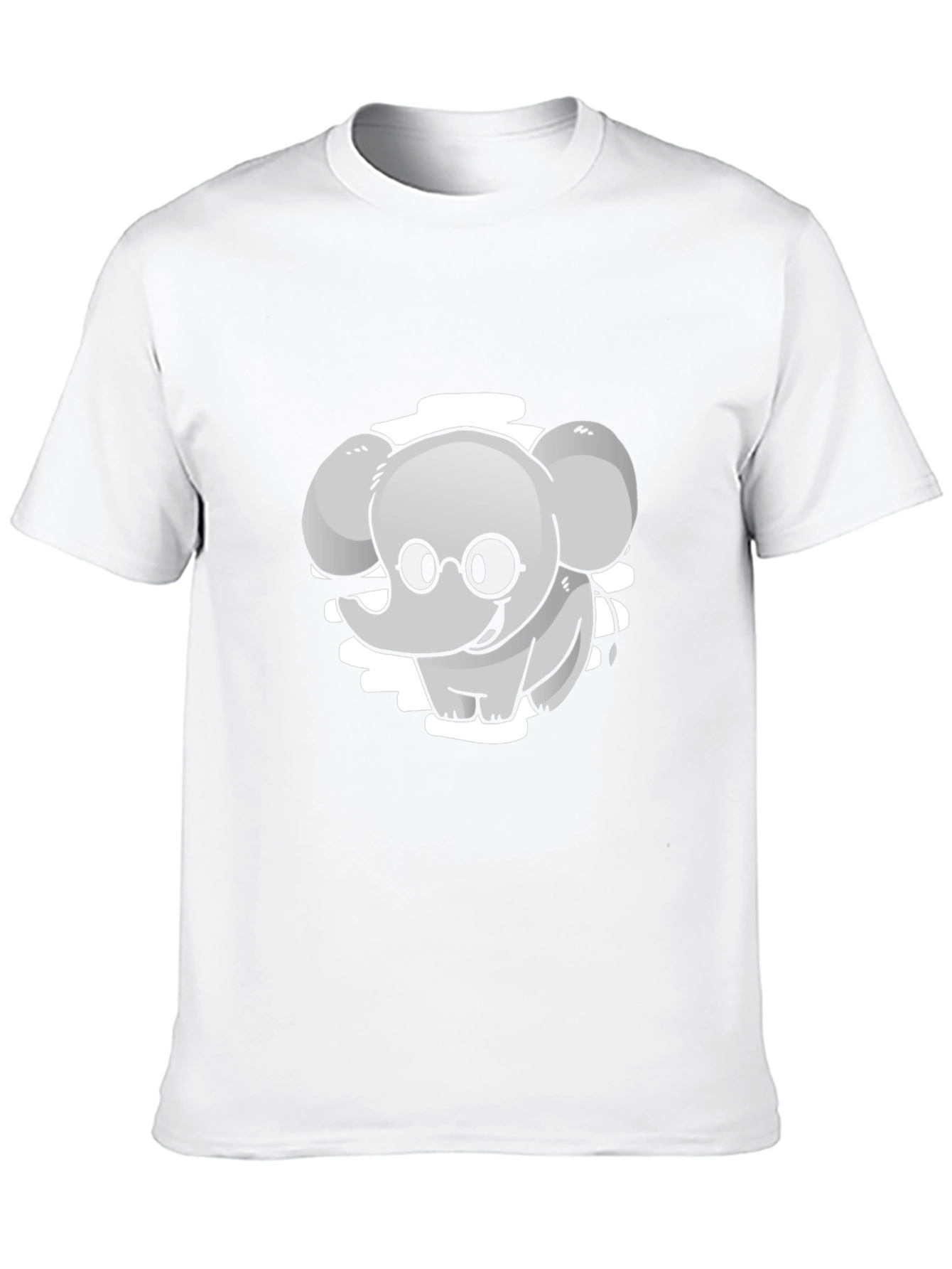 Cute Elephant Cartoon Graphic Tee