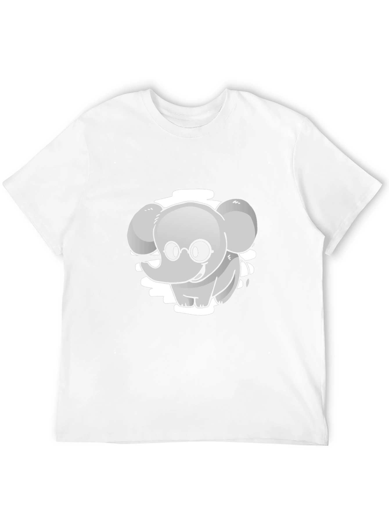Cute Elephant Cartoon Graphic Tee