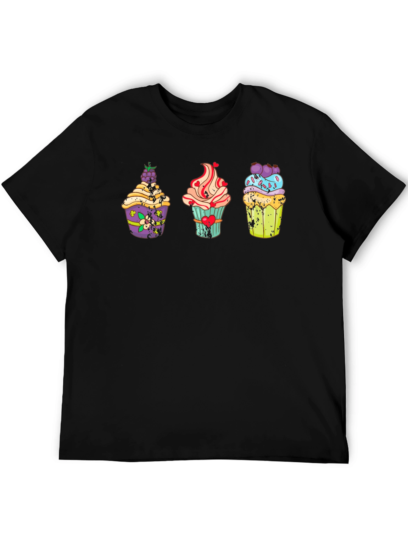 Cupcake Graphic T-Shirt - Unique Dessert Design Tee