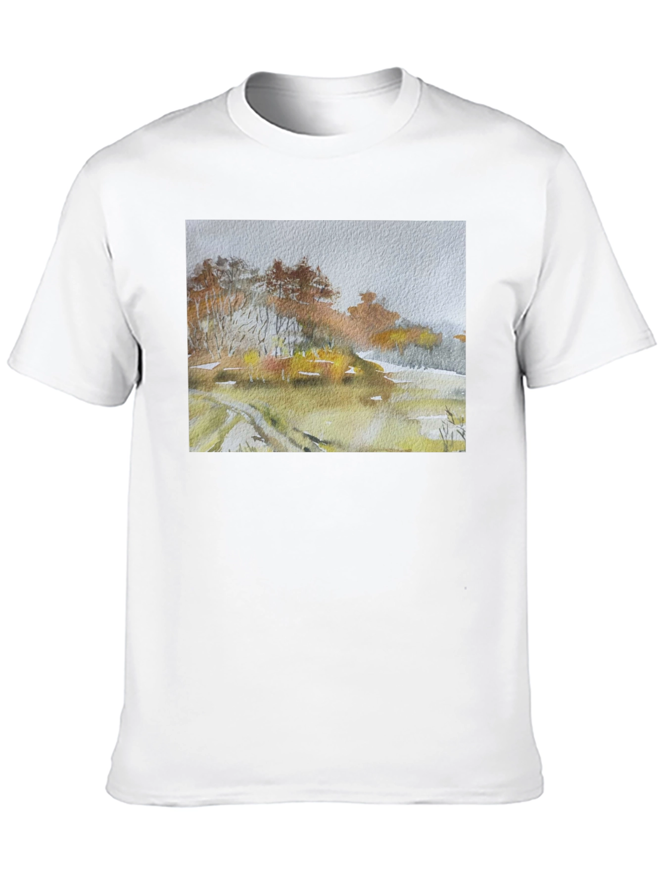 Watercolor Landscape Print Tee