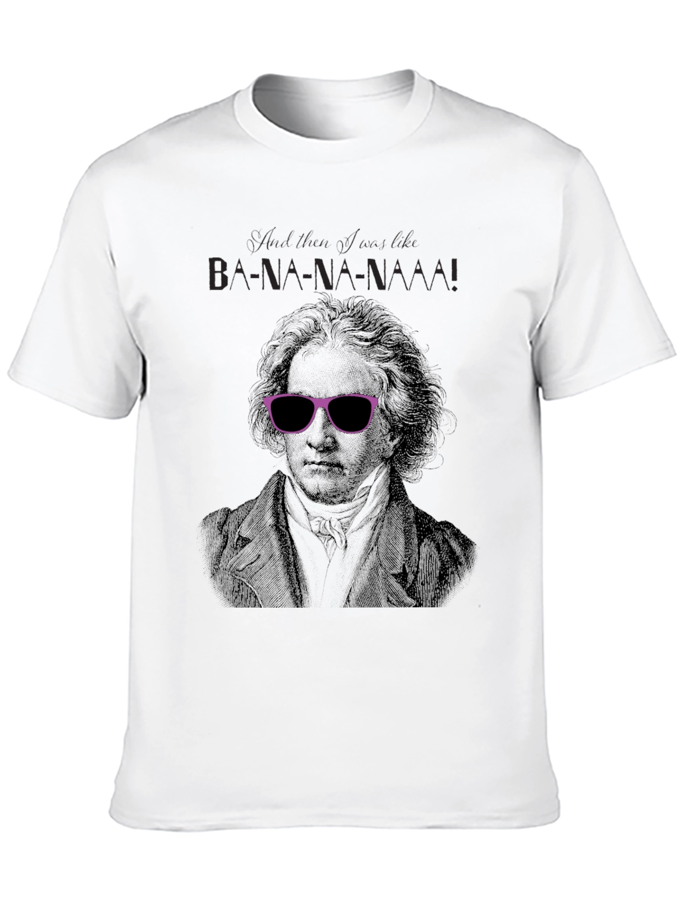 Beethoven Banana Sunglasses Graphic Tee