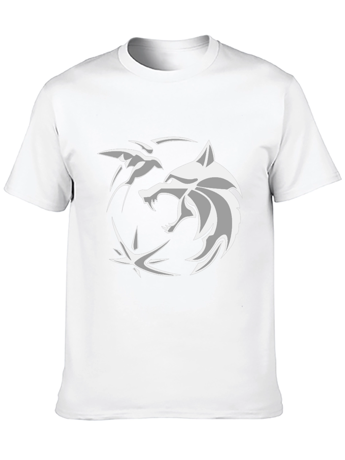 Witcher Wolf T-Shirt - Black Cotton
