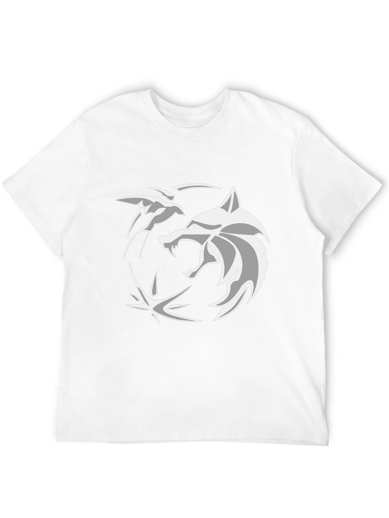 Witcher Wolf T-Shirt - Black Cotton