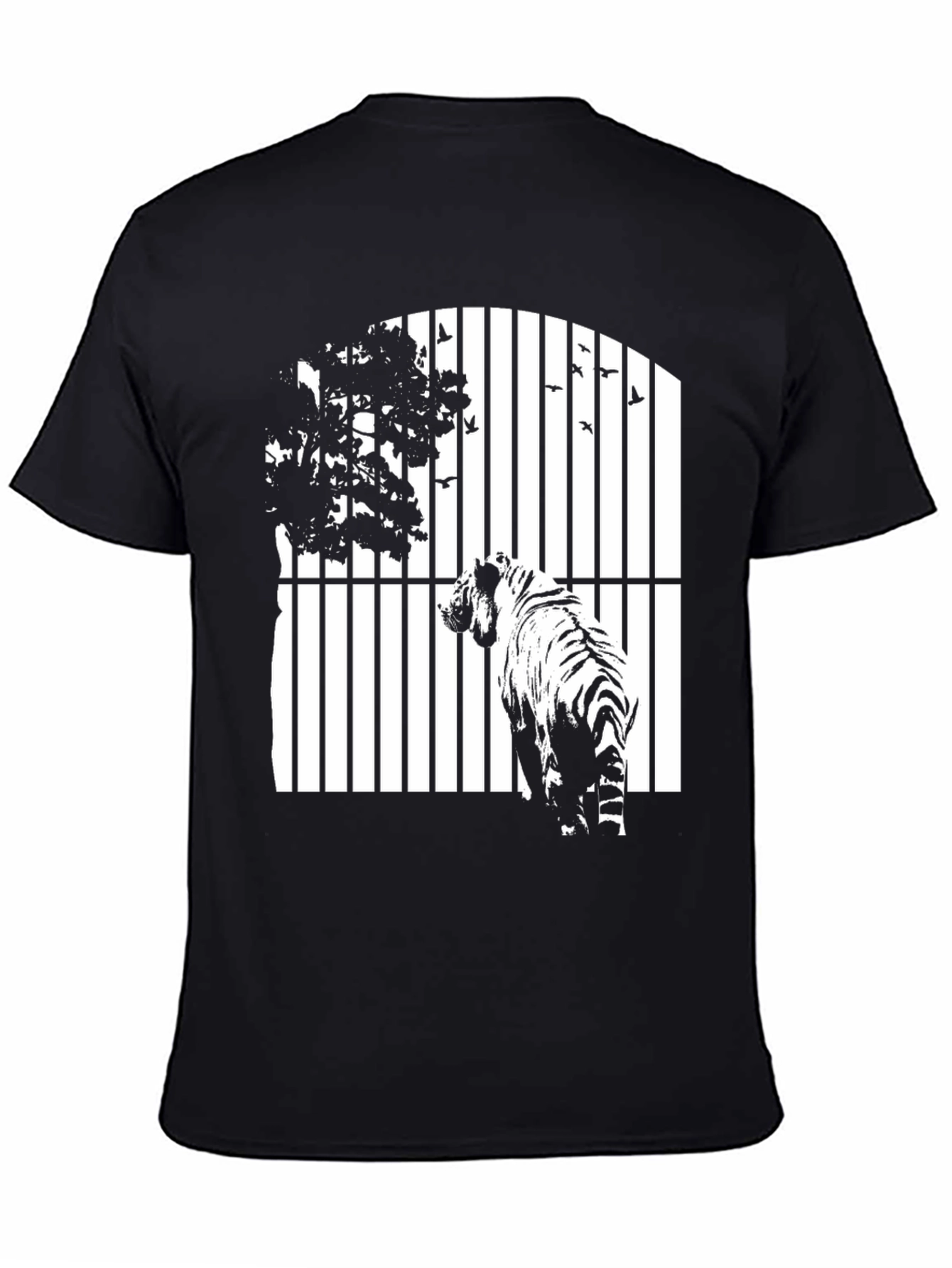 Tiger Behind Bars Graphic Tee