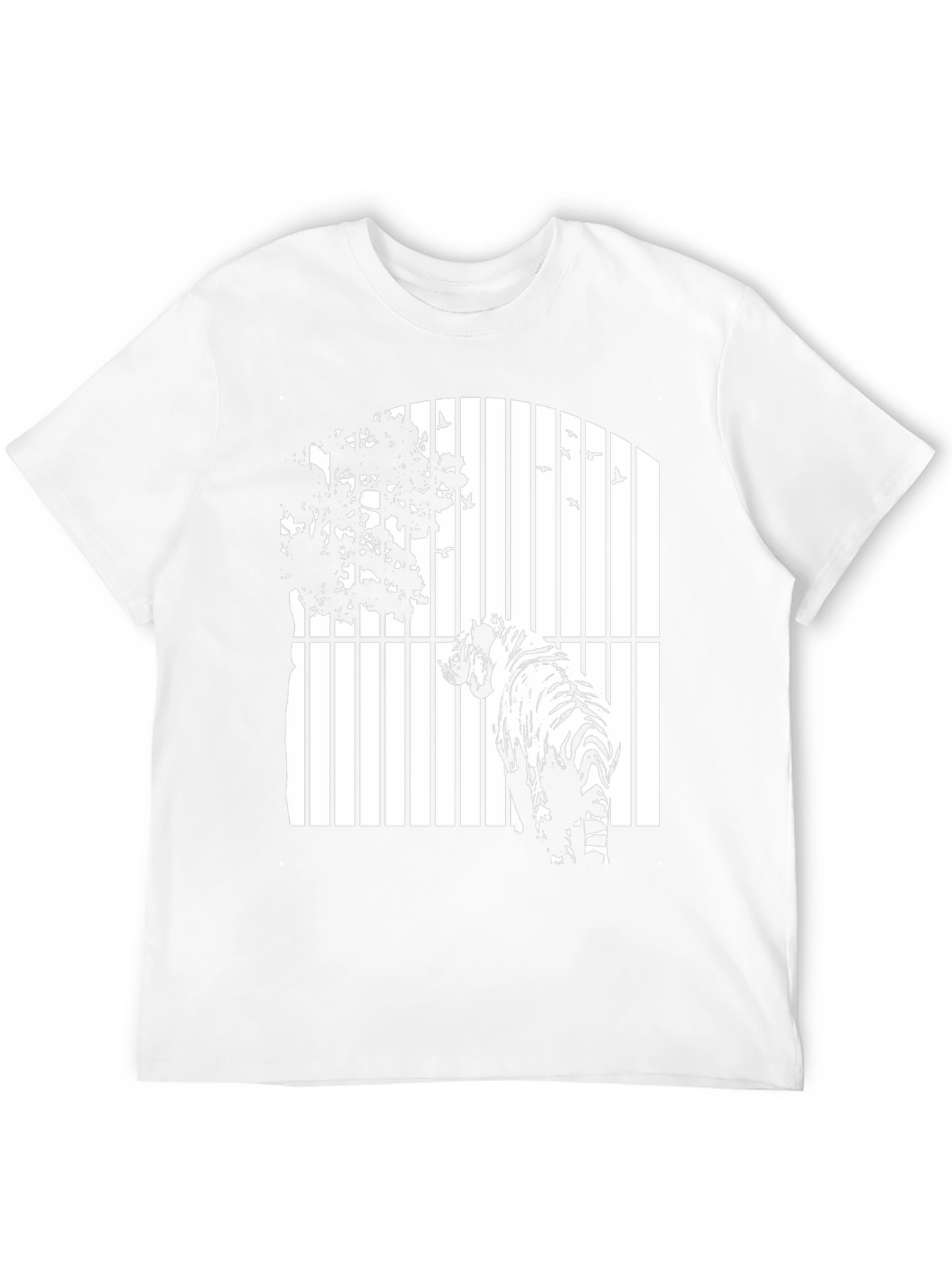 Tiger Behind Bars Graphic Tee