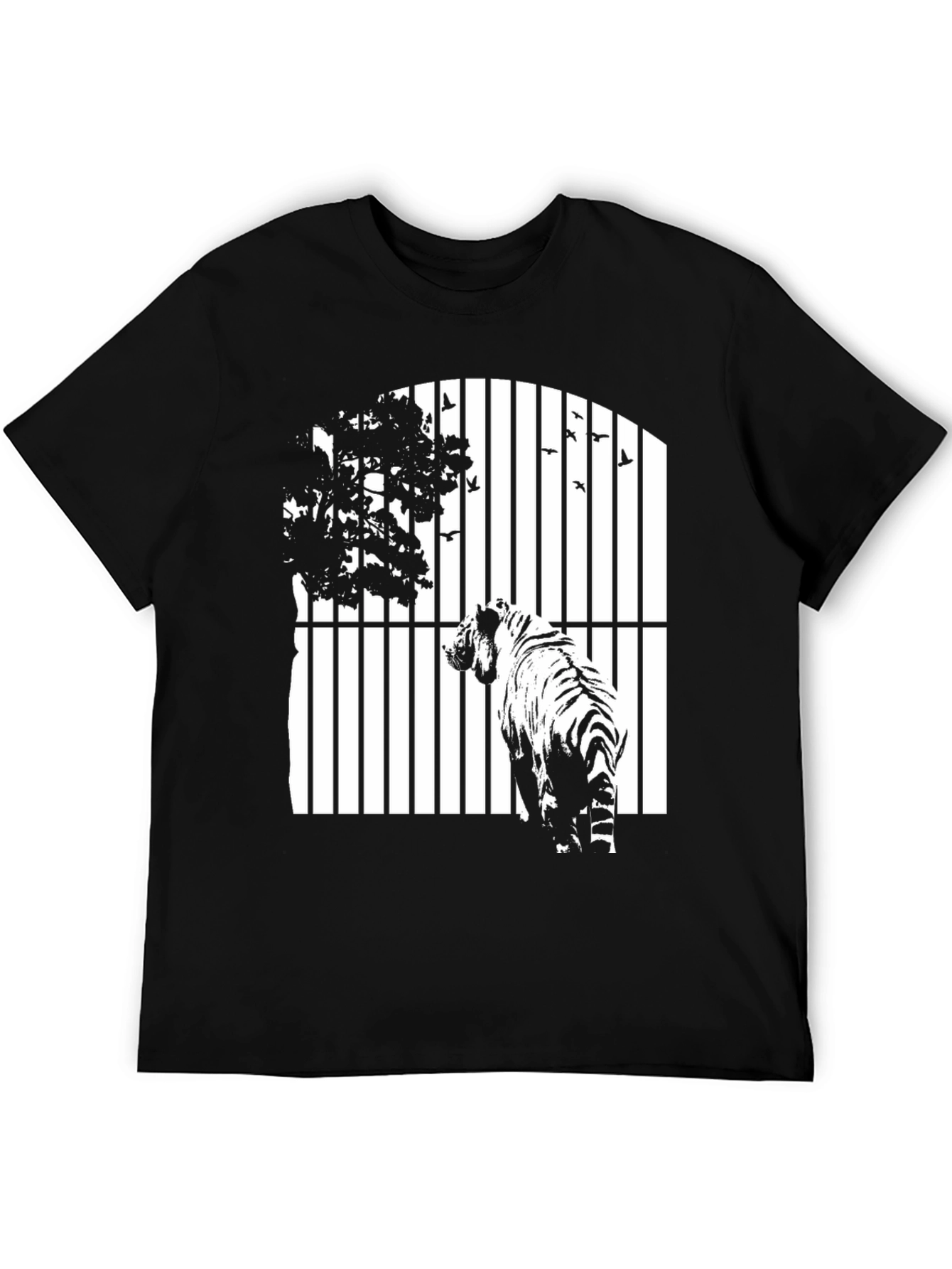 Tiger Behind Bars Graphic Tee