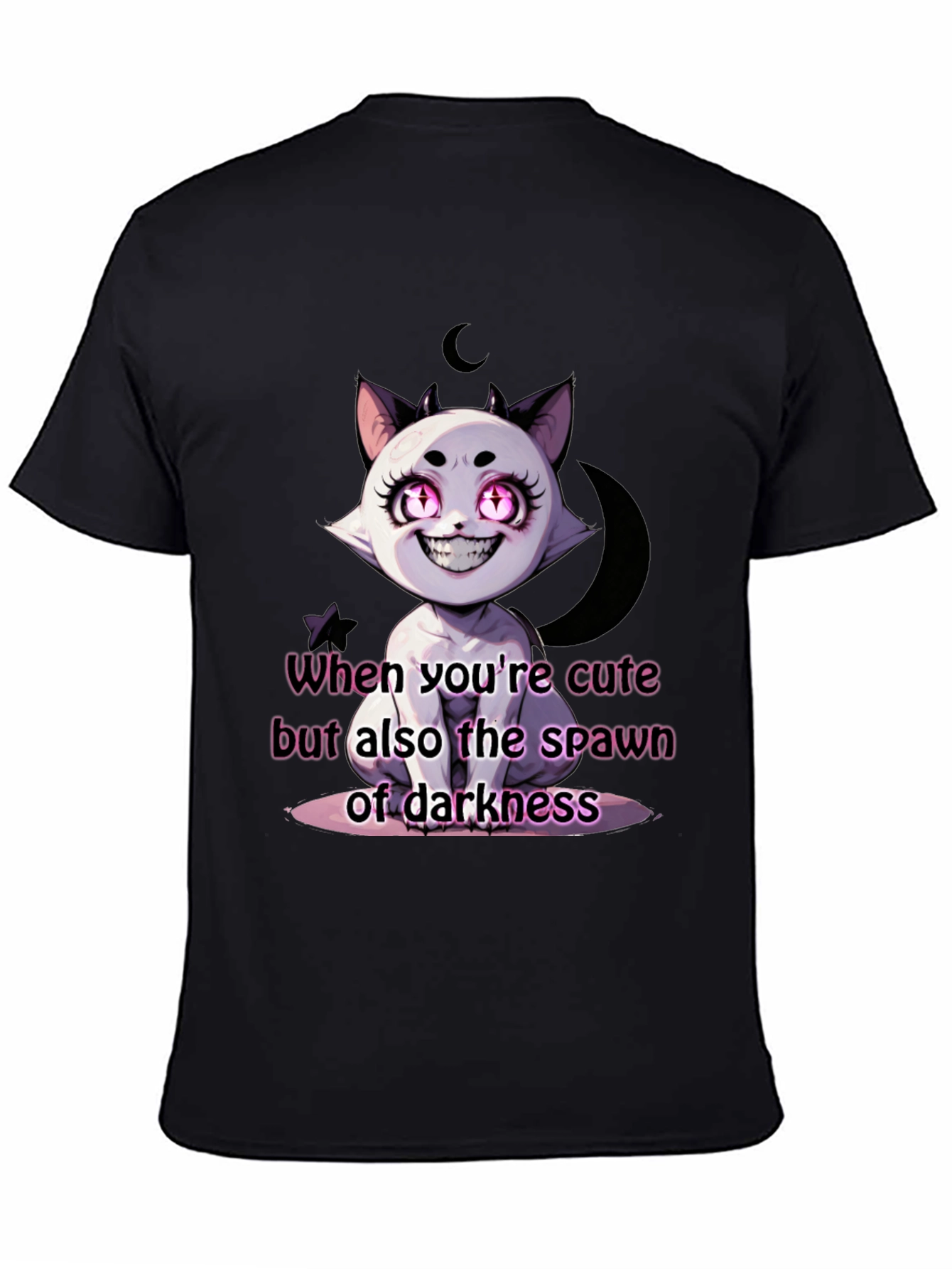 Cute Spawn of Darkness Black T-Shirt