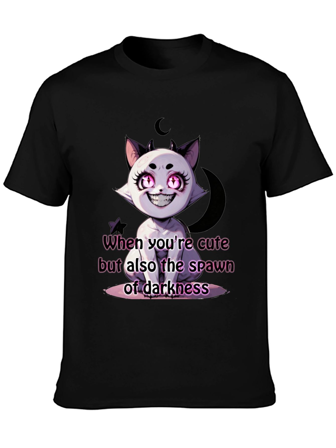 Cute Spawn of Darkness Black T-Shirt