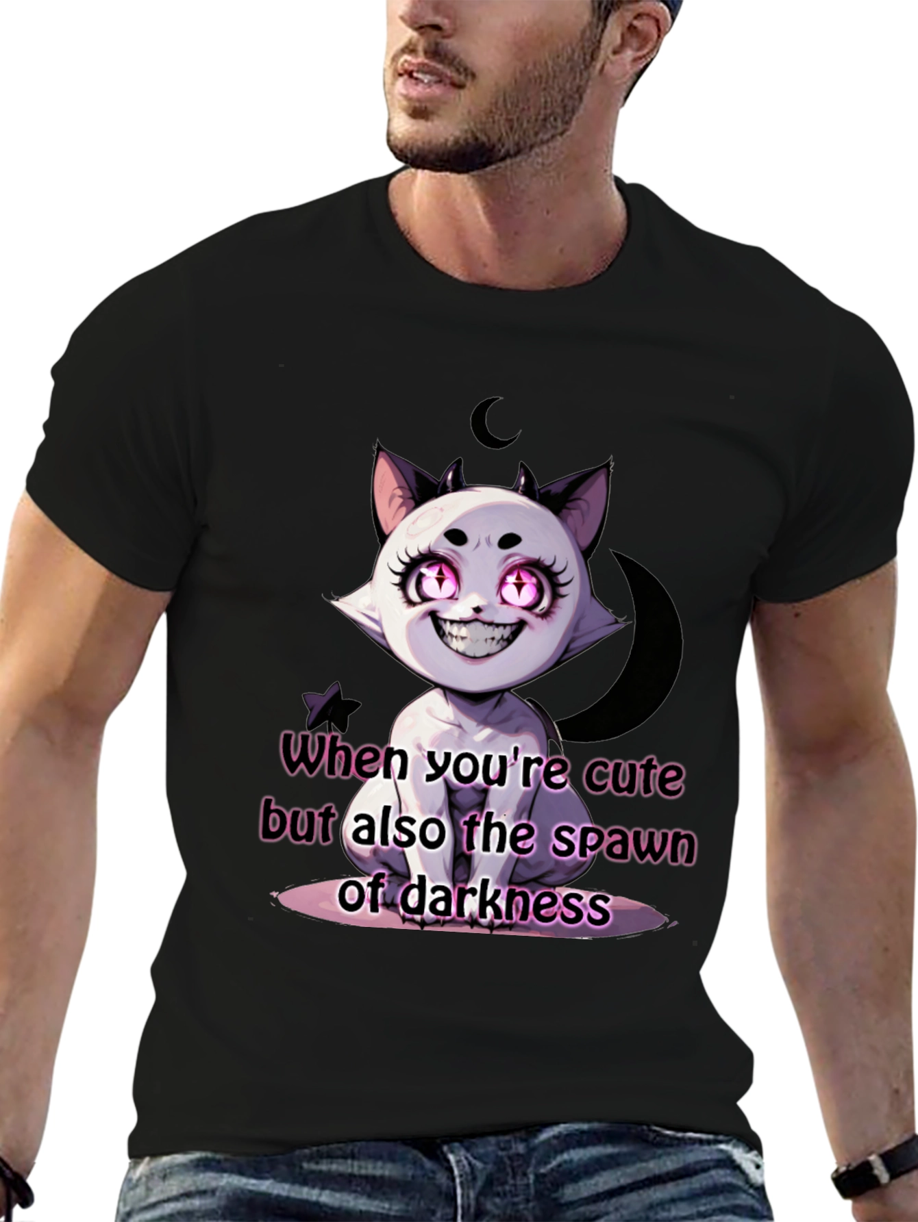 Cute Spawn of Darkness Black T-Shirt