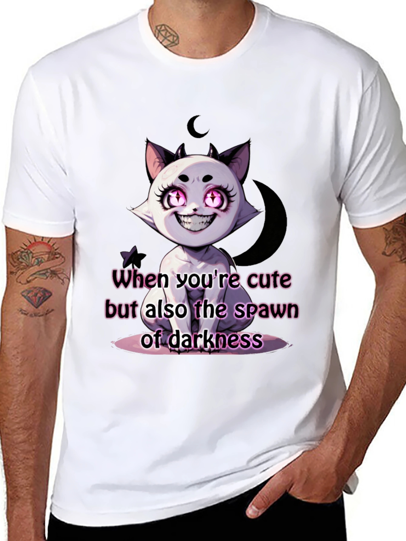 Cute Spawn of Darkness Black T-Shirt