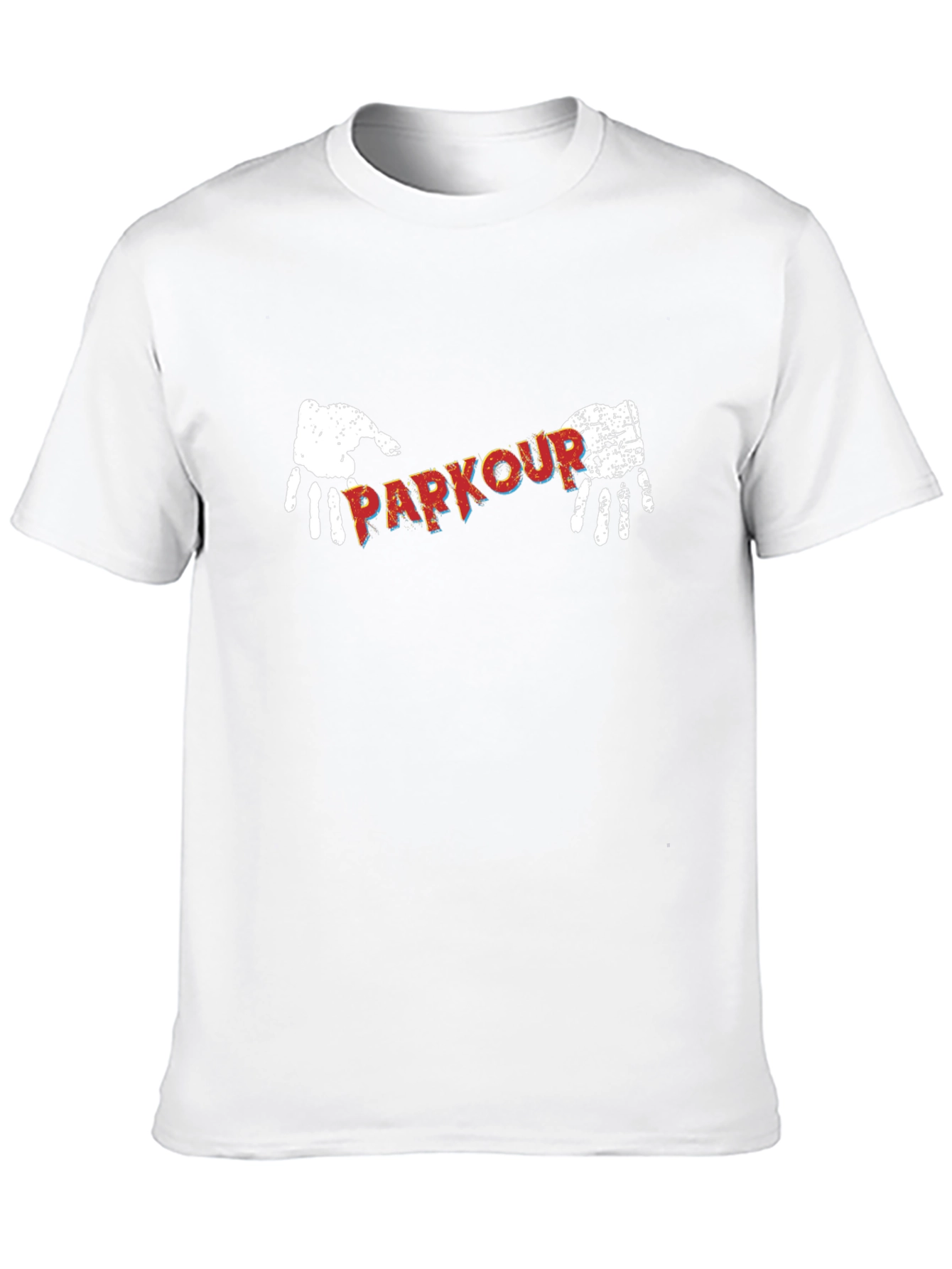 Parkour Graphic Print Black T-Shirt