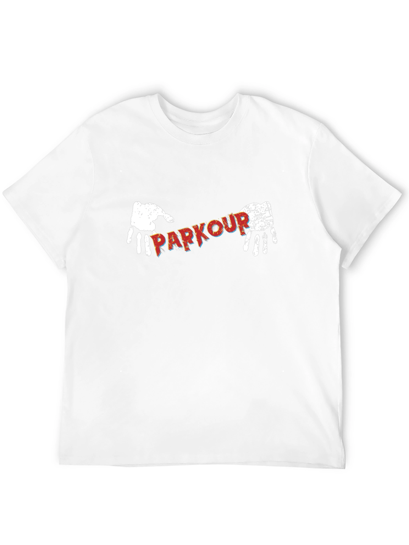 Parkour Graphic Print Black T-Shirt