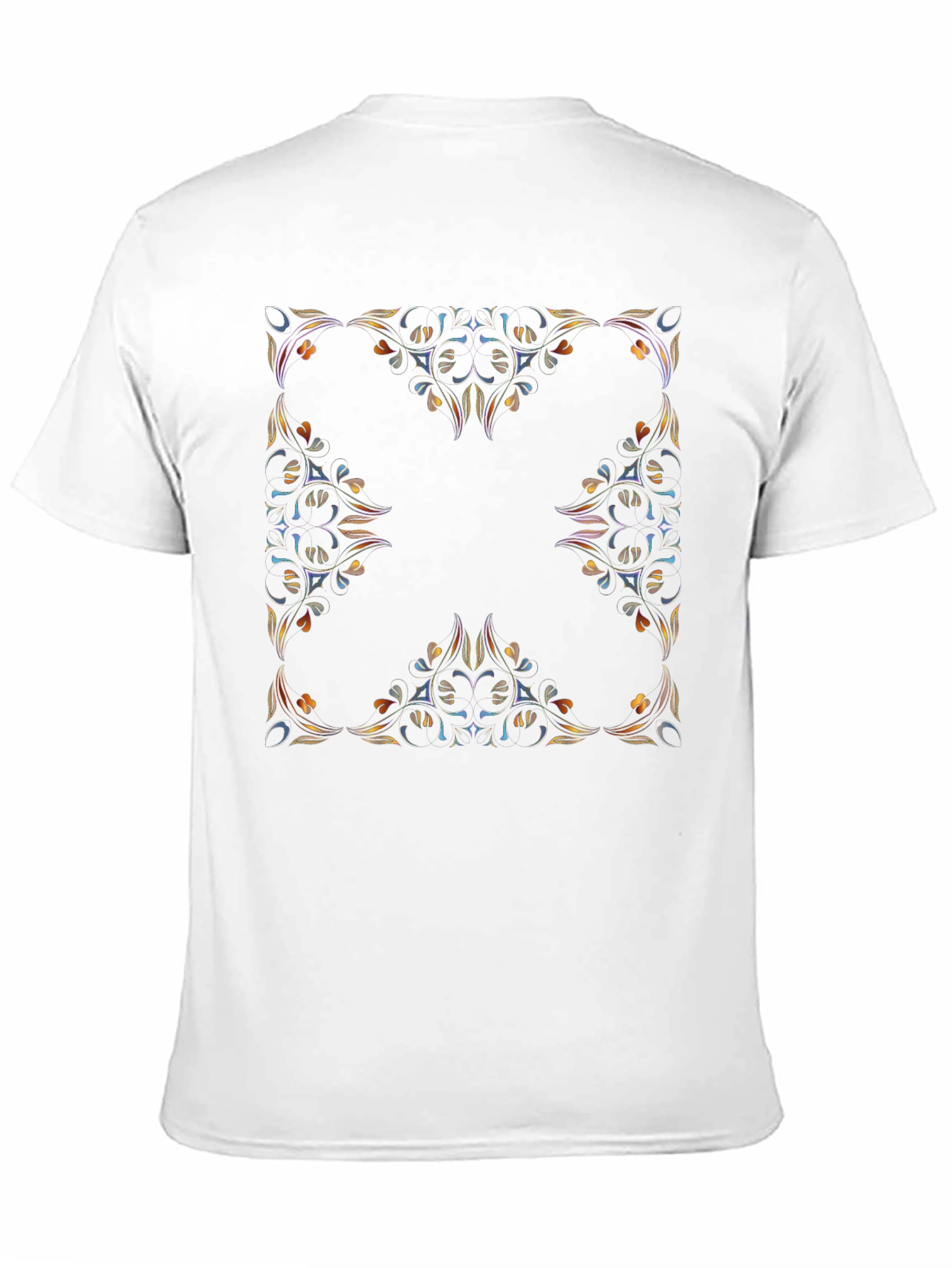 Floral Frame Black Tee