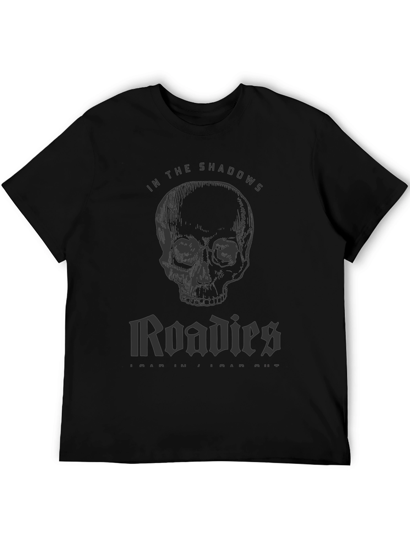 Roadies Skull Graphic Black T-Shirt