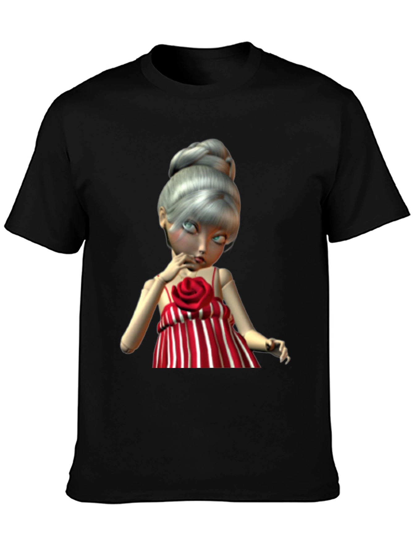 Doll Graphic Tee - Unique Art Print